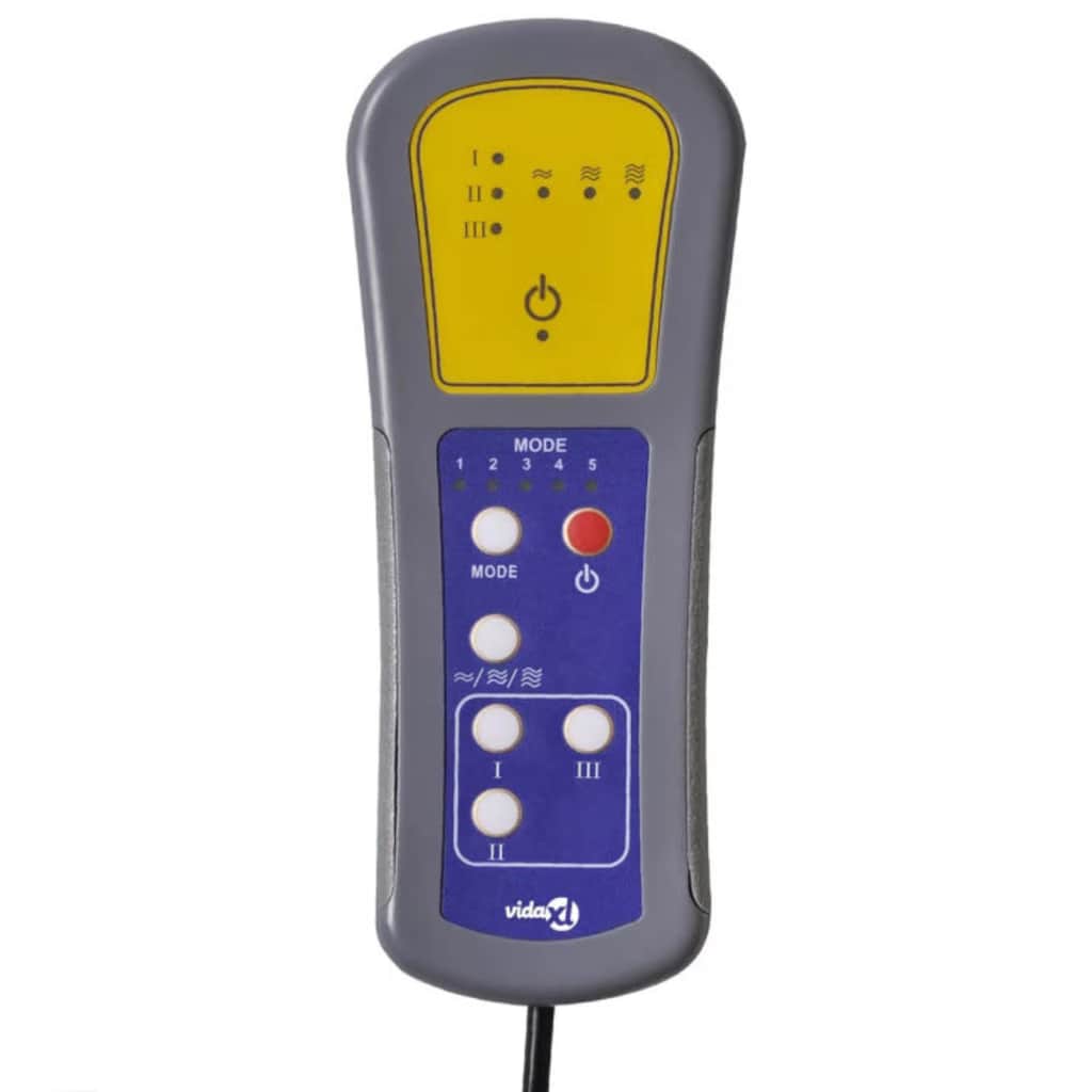 vidaXL Elektryczny fotel masujący, czarny, sztuczna skóra