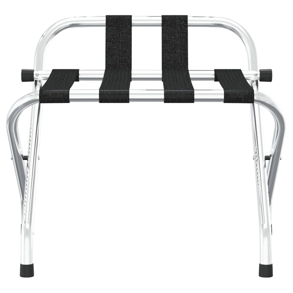 vidaXL Bagażnik z oparciem srebrny 56x39x52cm