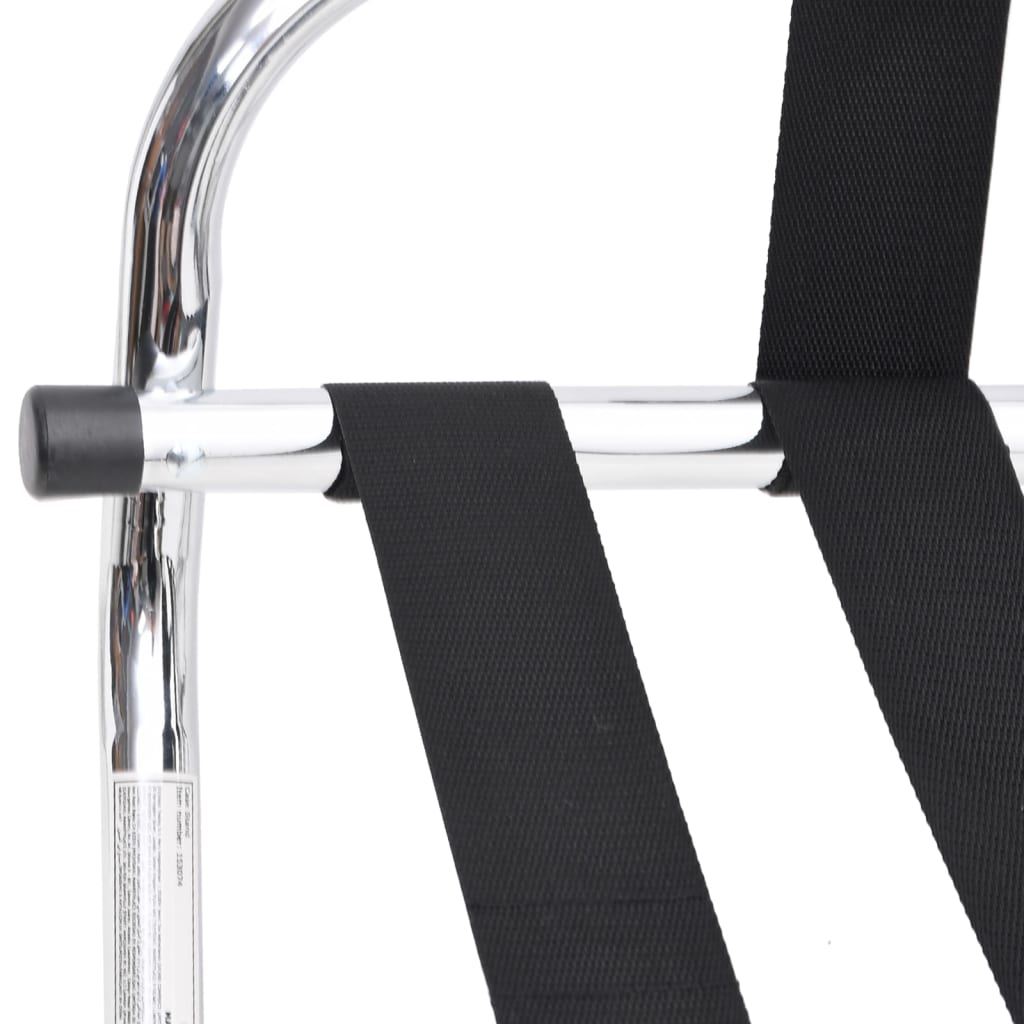 vidaXL Bagażnik z oparciem srebrny 56x39x52cm