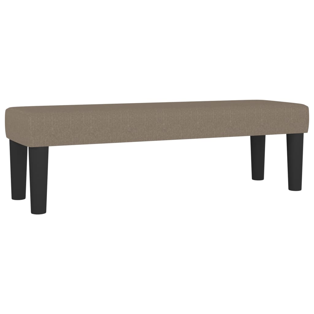 vidaXL Łóżko kontynentalne z materacem, taupe, tkanina, 160x200 cm