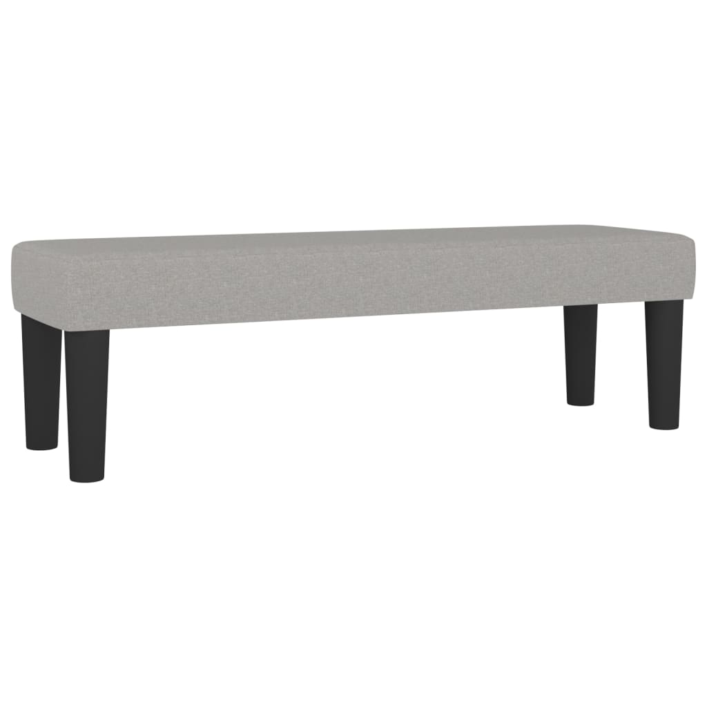 vidaXL Łóżko kontynentalne z materacem, jasnoszare, tkanina 200x200 cm