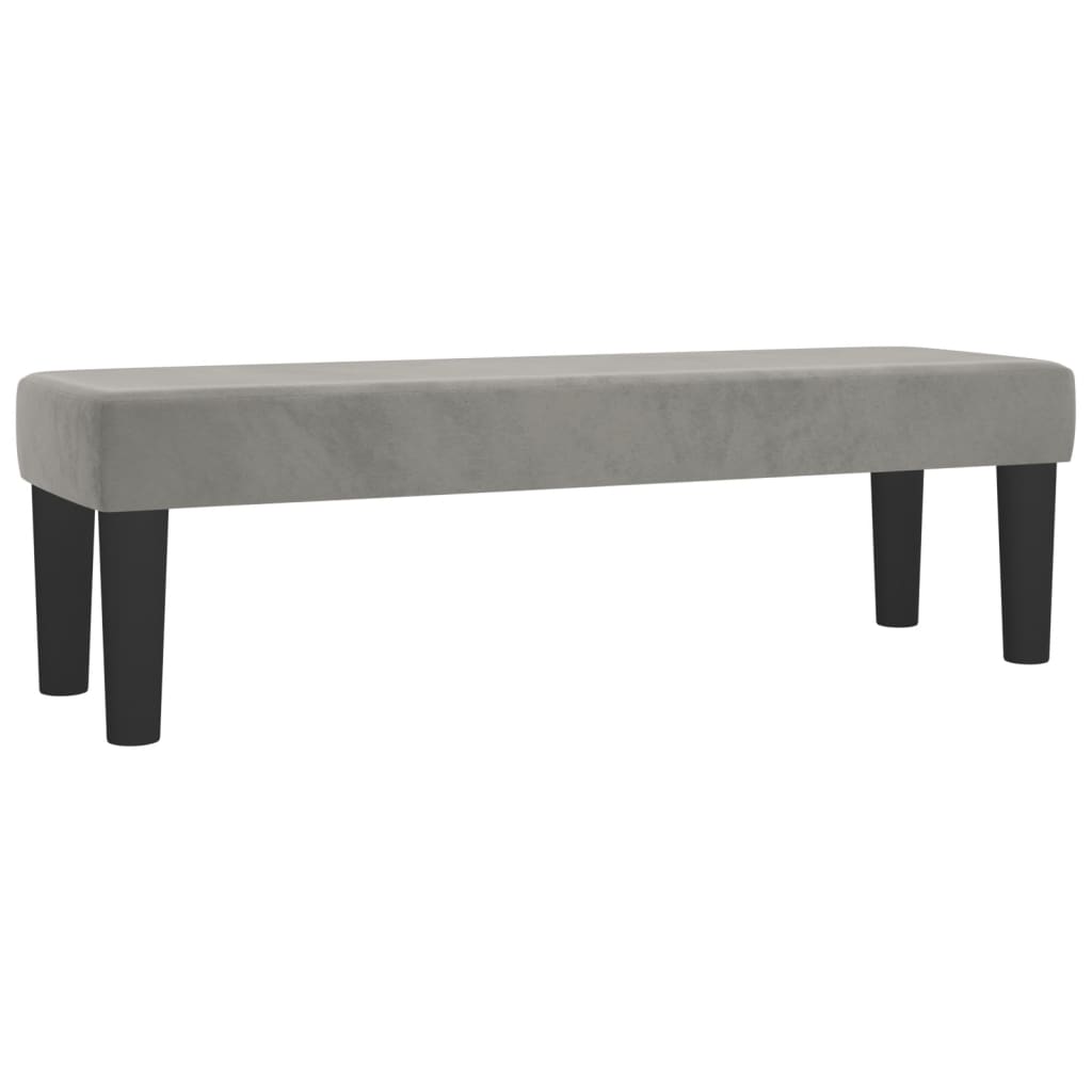 vidaXL Łóżko kontynentalne z materacem, jasnoszare, aksamit, 200x200cm