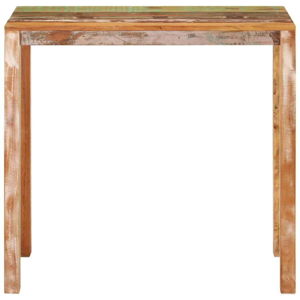 vidaXL Stolik barowy, 112x55x108, lite drewno odzyskane
