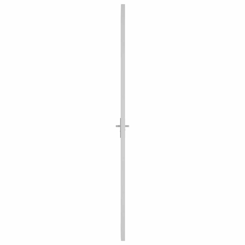 vidaXL Drzwi wewnętrzne, 102,5x201,5 cm, białe, szkło ESG i aluminium