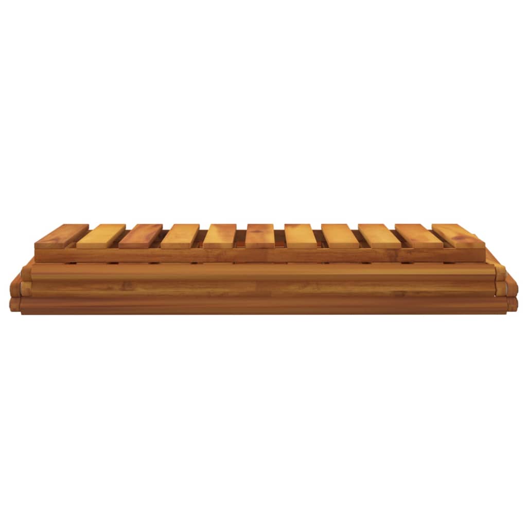 vidaXL Składany regał z 3 półkami, brąz, 70x31x63 cm, drewno akacjowe