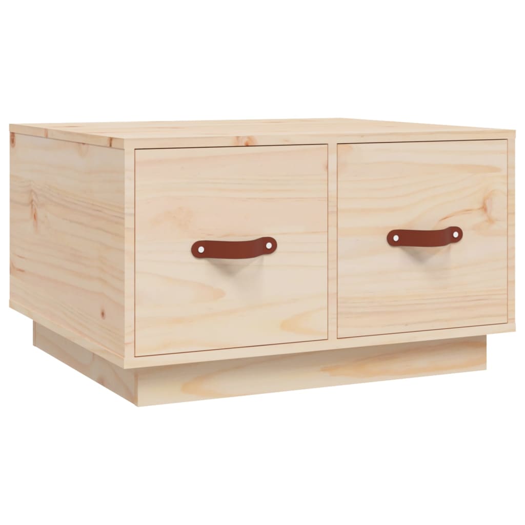 vidaXL Stolik kawowy, 60x53x35 cm, lite drewno sosnowe