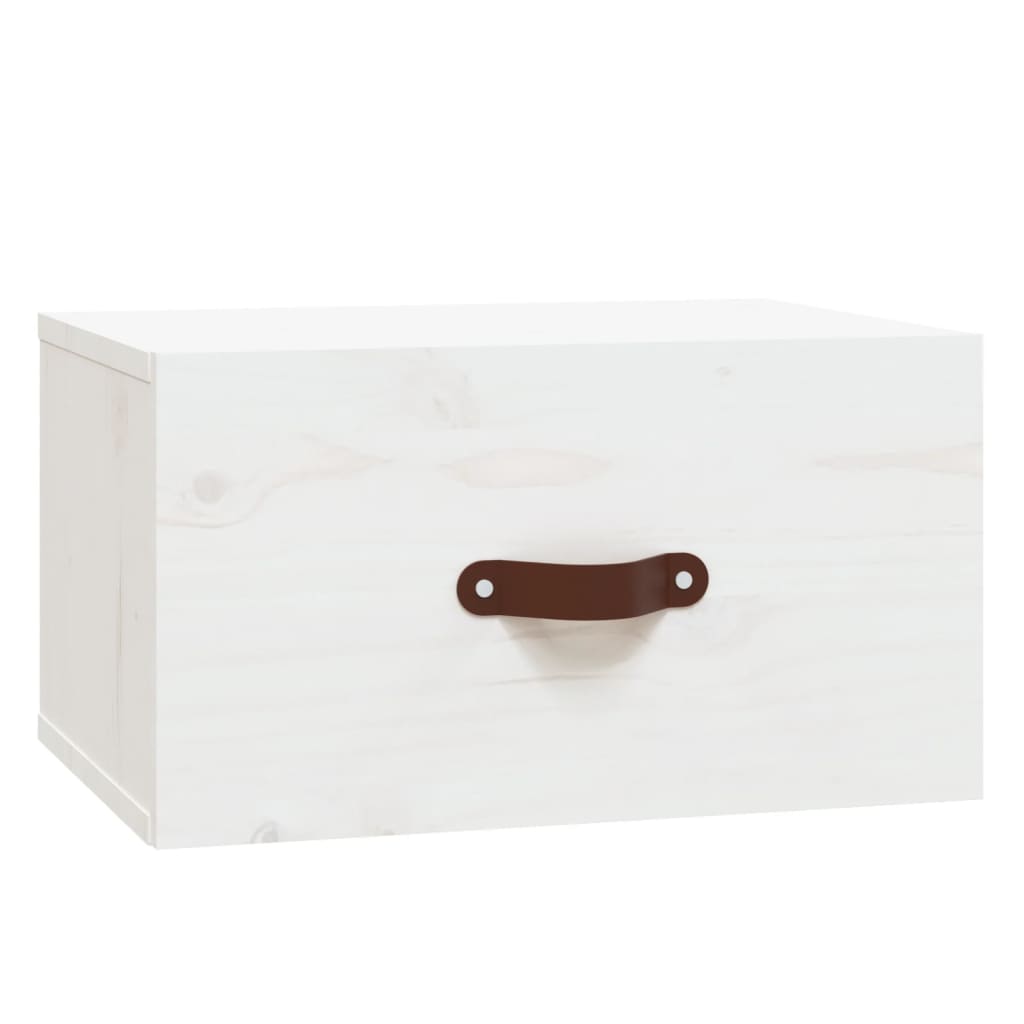 vidaXL Szafka nocna, wisząca, 40x29,5x22 cm, biały