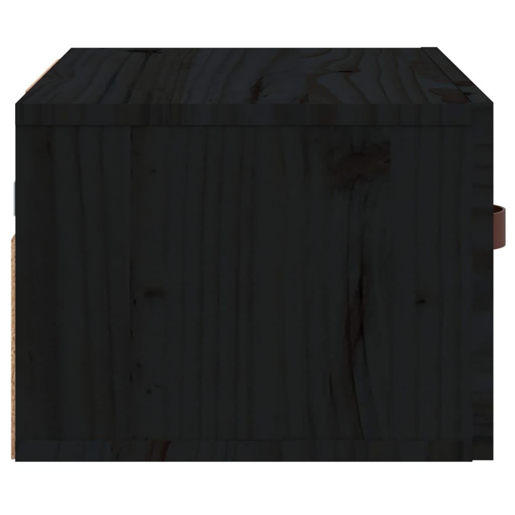 vidaXL Szafki nocne, wiszące, 2 szt., 40x29,5x22 cm, czarne