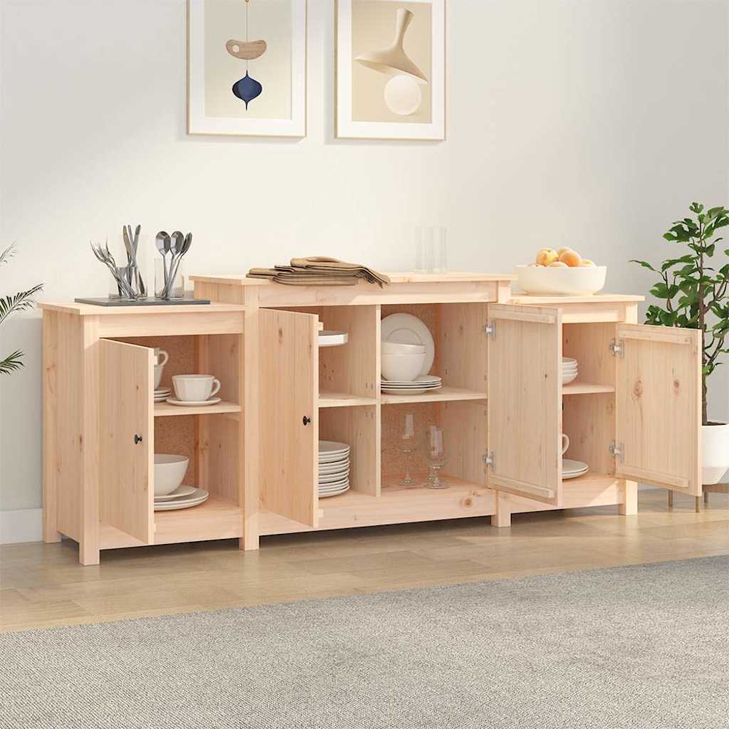 vidaXL Komoda 164x37x68 cm Drewno lite sosnowe