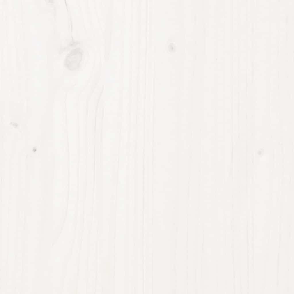 vidaXL Komoda, biała, 164x37x68 cm, drewno sosnowe