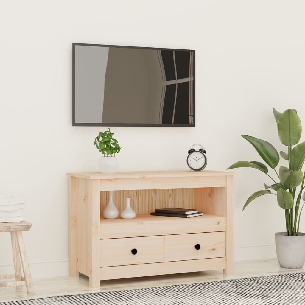 vidaXL Szafka pod telewizor, 79x35x52 cm, lite drewno sosnowe