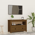 vidaXL Szafka pod TV, miodowy brąz, 79x35x52 cm, lite drewno sosnowe