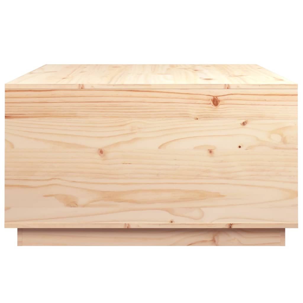 vidaXL Stolik kawowy, 80x80x45 cm, lite drewno sosnowe