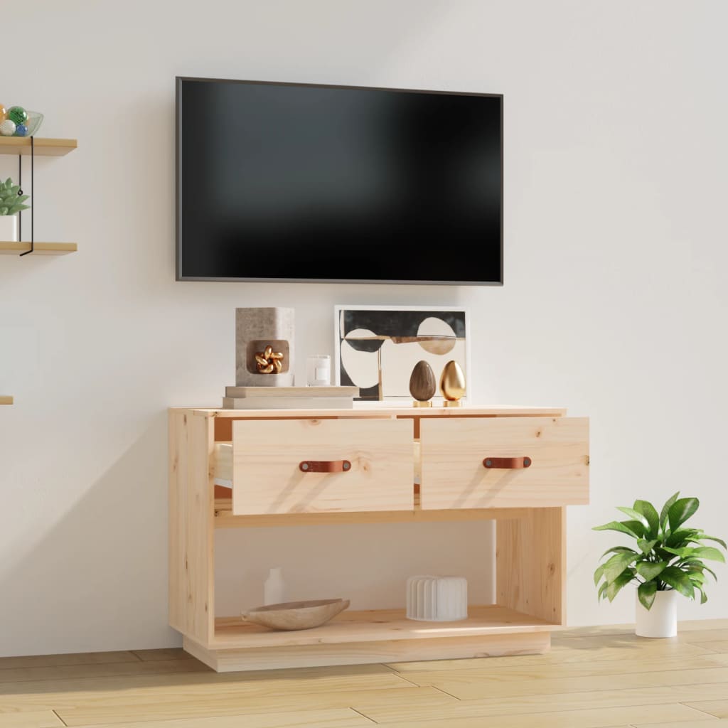 vidaXL Szafka pod telewizor, 90x40x60 cm, lite drewno sosnowe