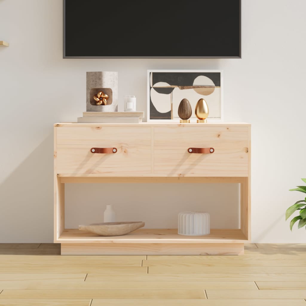 vidaXL Szafka pod telewizor, 90x40x60 cm, lite drewno sosnowe