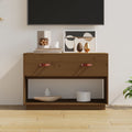 vidaXL Szafka pod TV, miodowy brąz, 90x40x60 cm, lite drewno sosnowe