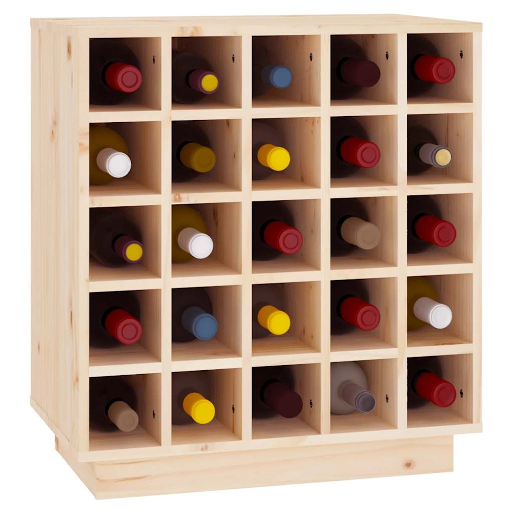vidaXL Szafka na wino, 55,5x34x61 cm, lite drewno sosnowe