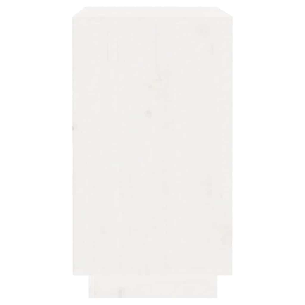 vidaXL Szafka na wino, biały, 55,5x34x61 cm, lite drewno sosnowe