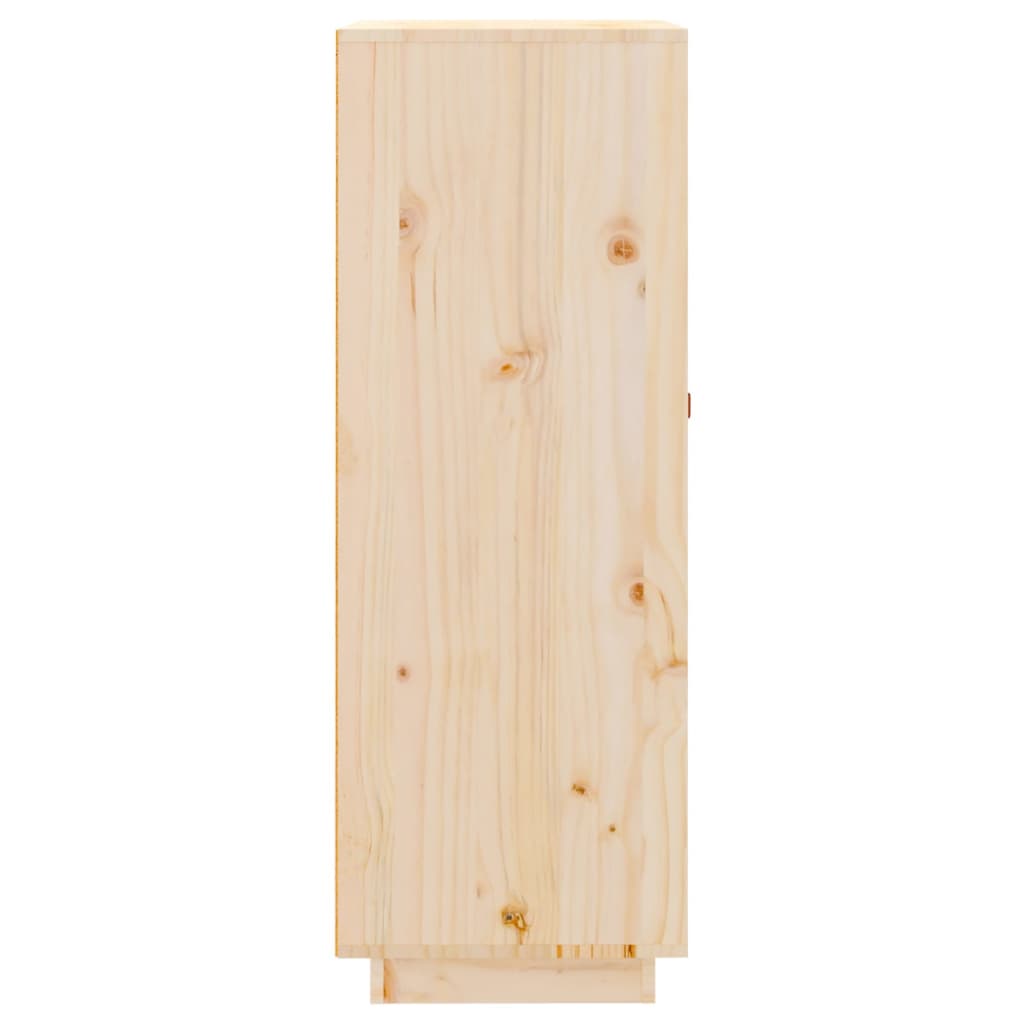 vidaXL Szafka na wino, czarny, 45x34x100 cm, lite drewno sosnowe