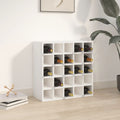 vidaXL Szafka na wino biała 56x25x56 cm lite drewno sosnowe