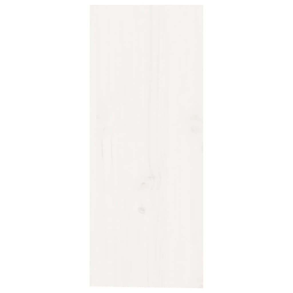 vidaXL Szafka na wino, biały, 62x25x62 cm, lite drewno sosnowe