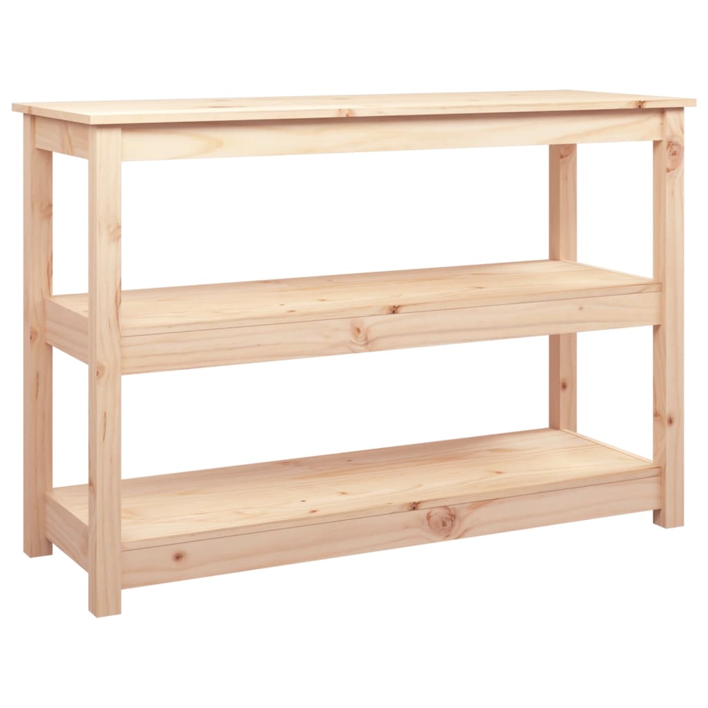 vidaXL Stolik konsolowy, 110x40x74 cm, lite drewno sosnowe
