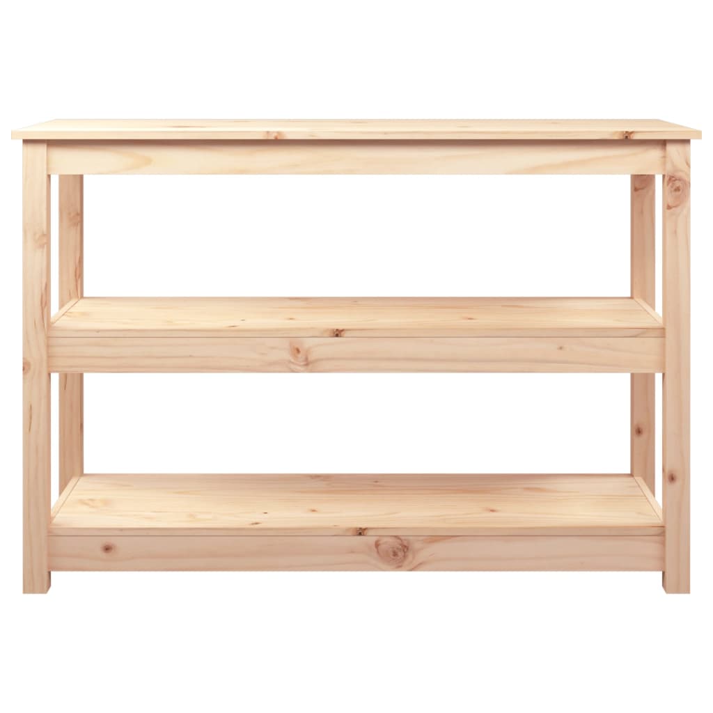 vidaXL Stolik konsolowy, 110x40x74 cm, lite drewno sosnowe