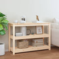 vidaXL Stolik konsolowy, 110x40x74 cm, lite drewno sosnowe
