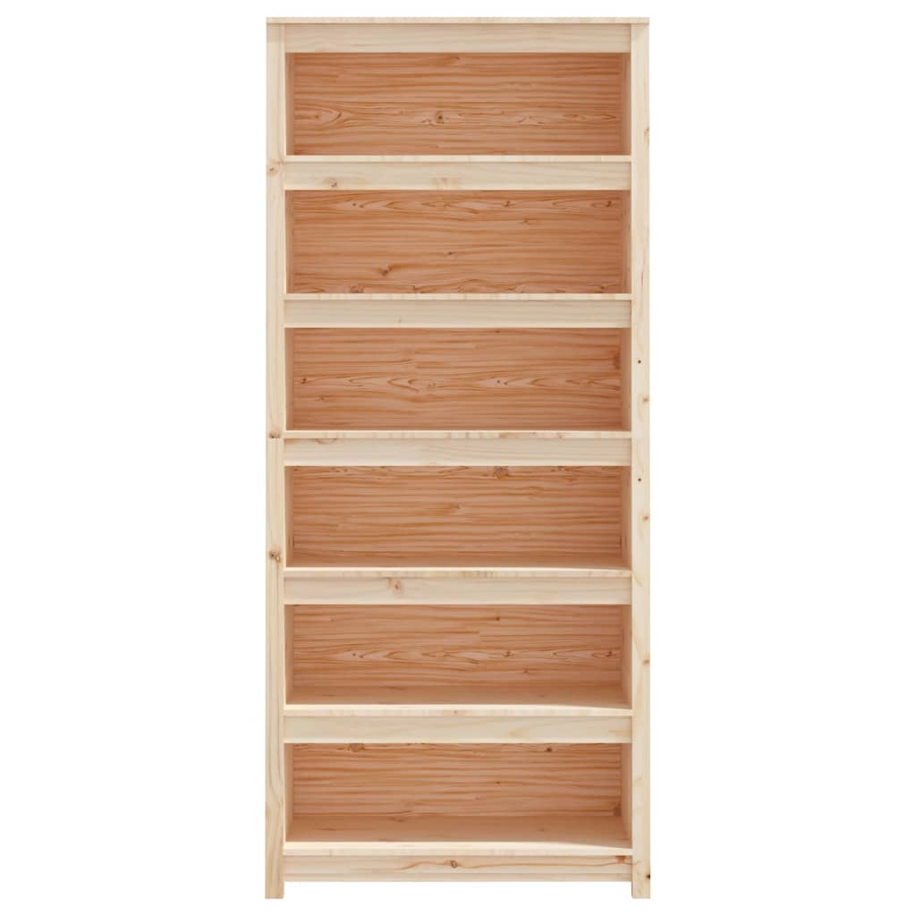 vidaXL Regał na książki, 80x35x183 cm, lite drewno sosnowe