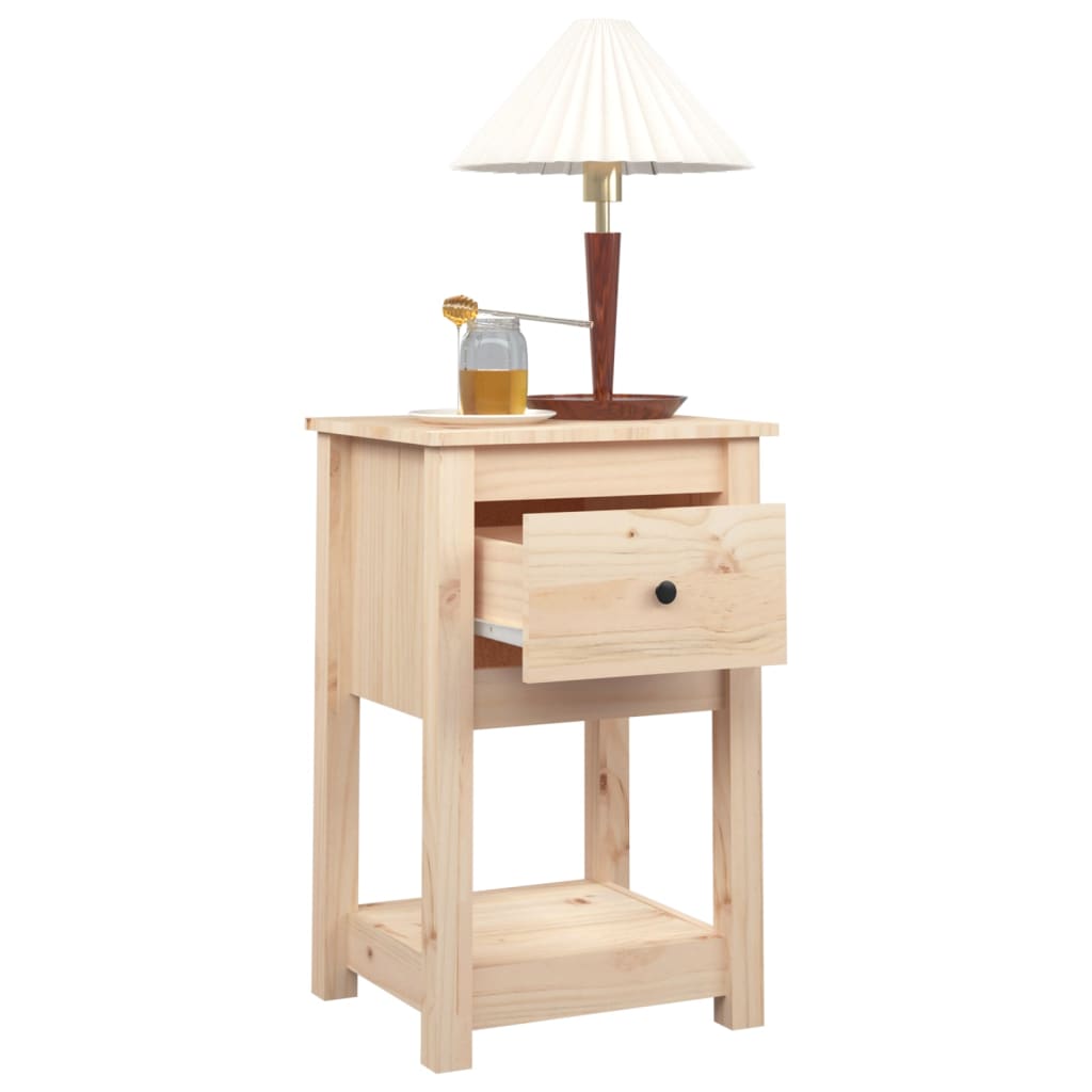 vidaXL Szafki nocne, 2 szt., 40x35x61,5 cm, lite drewno sosnowe