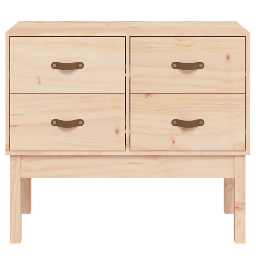 vidaXL Komoda, 90x40x78 cm, lite drewno sosnowe