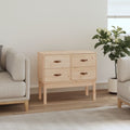 vidaXL Komoda, 90x40x78 cm, lite drewno sosnowe