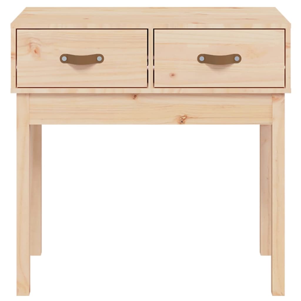 vidaXL Stolik konsolowy, 76,5x40x75 cm, lite drewno sosnowe
