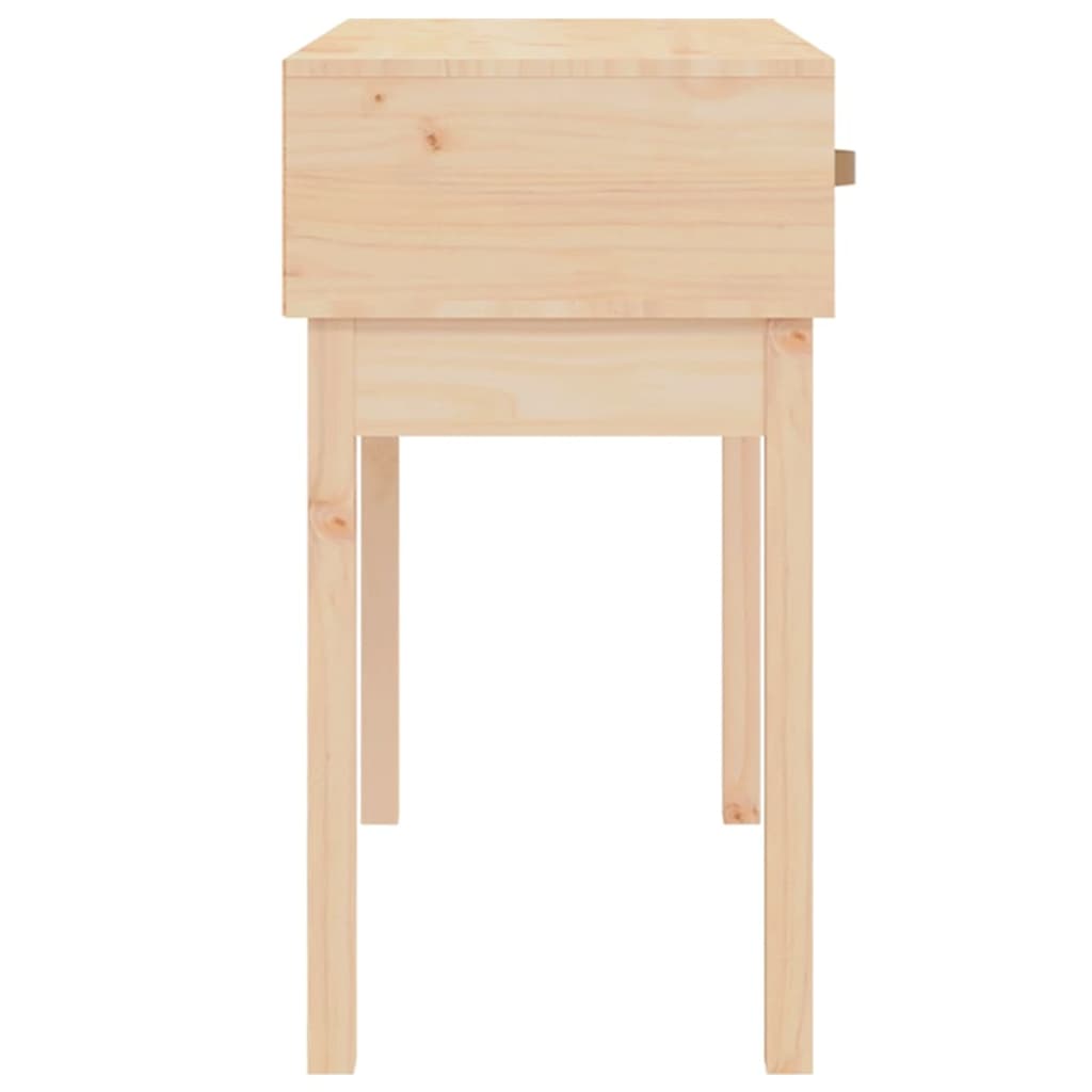 vidaXL Stolik konsolowy, 76,5x40x75 cm, lite drewno sosnowe