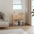 vidaXL Stolik konsolowy, 76,5x40x75 cm, lite drewno sosnowe