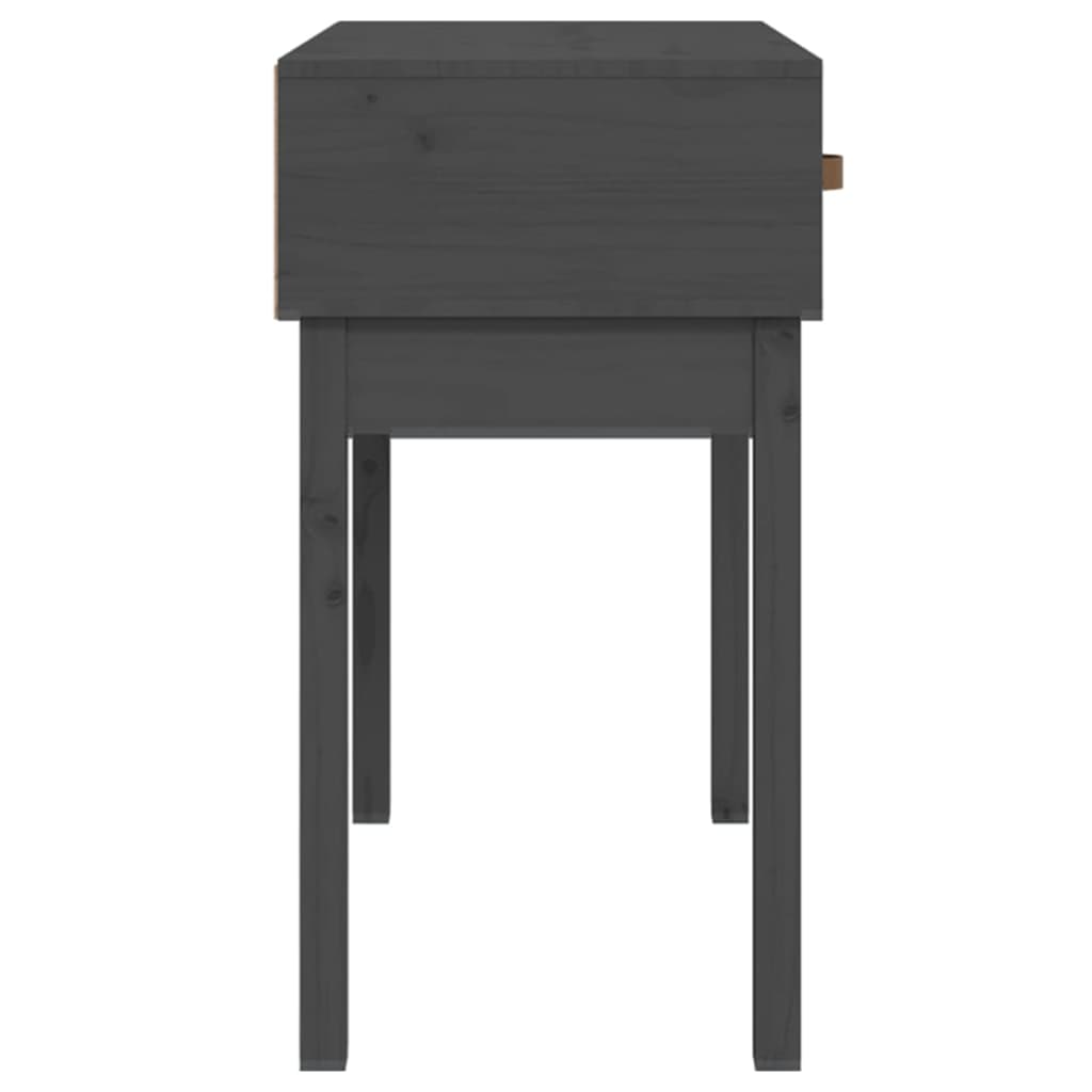 vidaXL Stolik konsolowy, szary, 76,5x40x75 cm, lite drewno sosnowe
