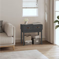 vidaXL Stolik konsolowy, szary, 76,5x40x75 cm, lite drewno sosnowe