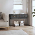 vidaXL Stolik konsolowy, szary,114x40x75 cm, lite drewno sosnowe