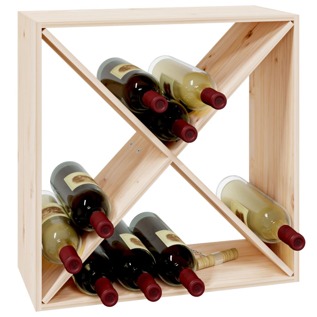 vidaXL Szafka na wino, 62x25x62 cm, lite drewno sosnowe