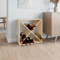 vidaXL Szafka na wino, 62x25x62 cm, lite drewno sosnowe