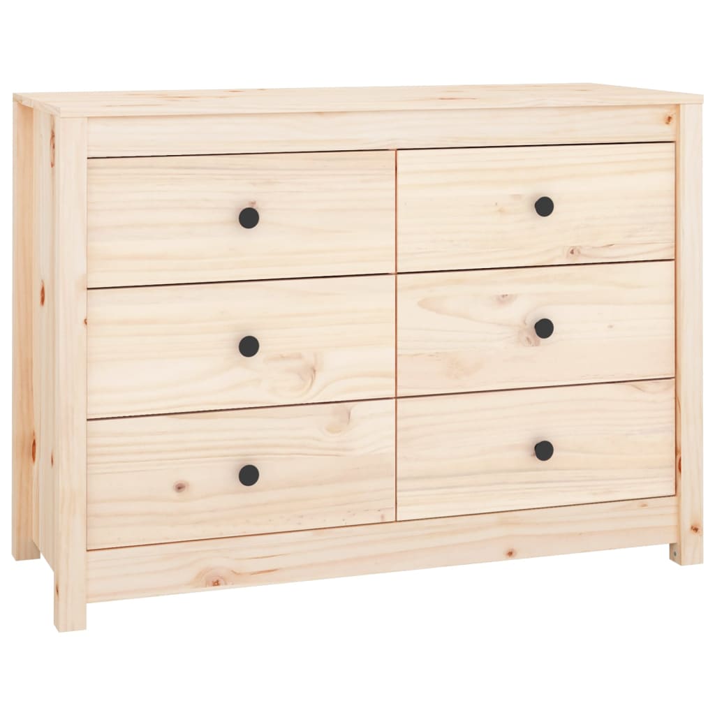 vidaXL Komoda, 100x40x72 cm, lite drewno sosnowe
