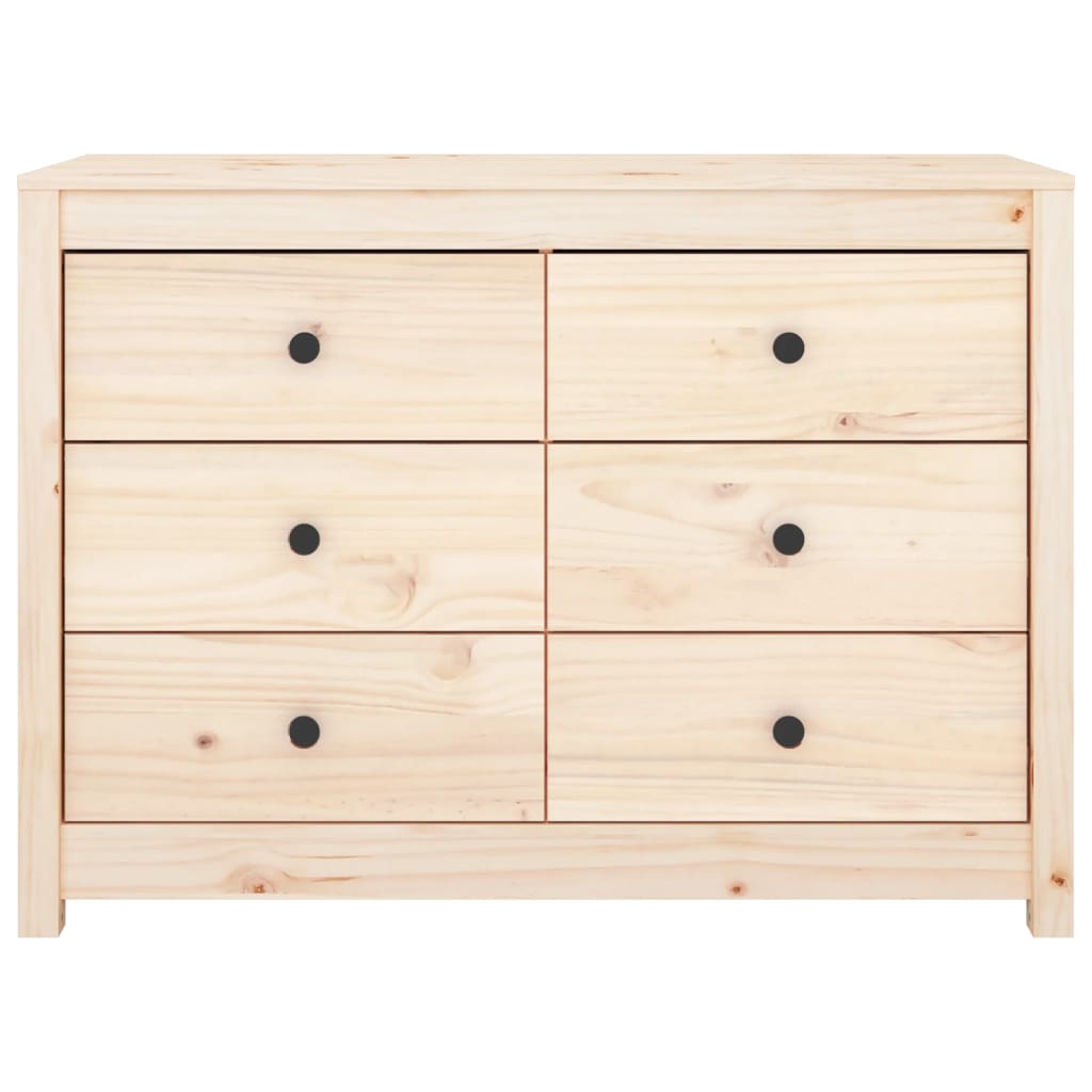 vidaXL Komoda, 100x40x72 cm, lite drewno sosnowe