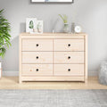 vidaXL Komoda, 100x40x72 cm, lite drewno sosnowe