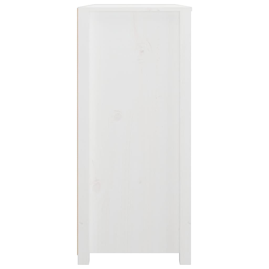 vidaXL Komoda,biały, 100x40x90 cm, lite drewno sosnowe