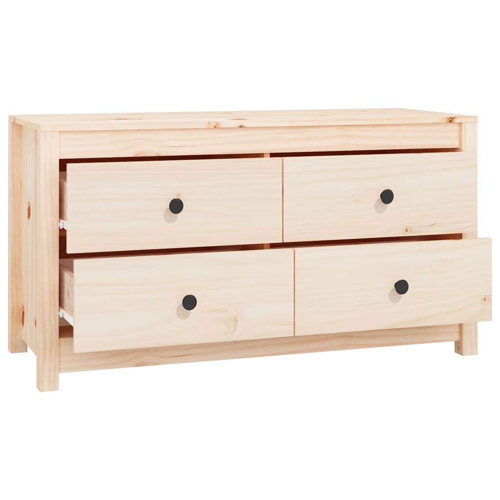vidaXL Komoda, 100x40x54 cm, lite drewno sosnowe