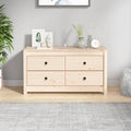 vidaXL Komoda, 100x40x54 cm, lite drewno sosnowe