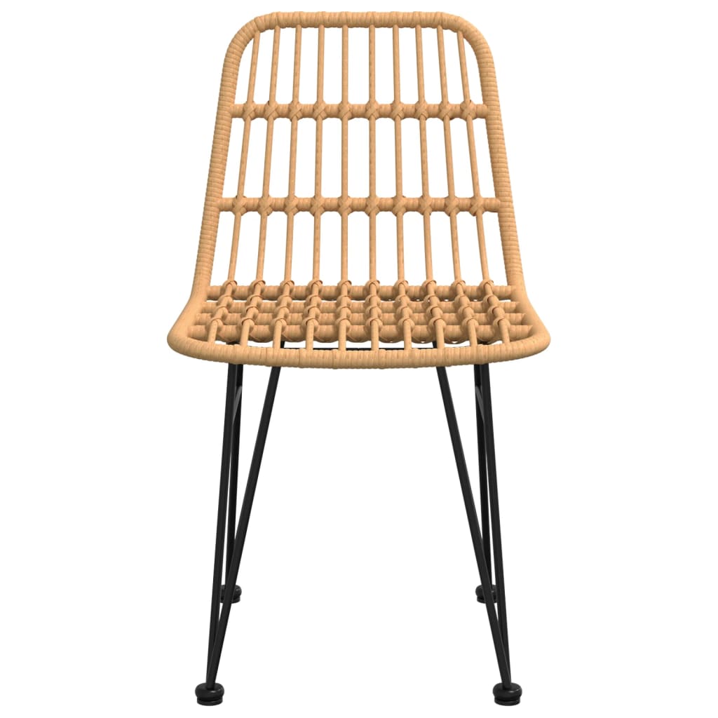 vidaXL Krzesła ogrodowe, 2 szt., 48x62x84 cm, rattan PE