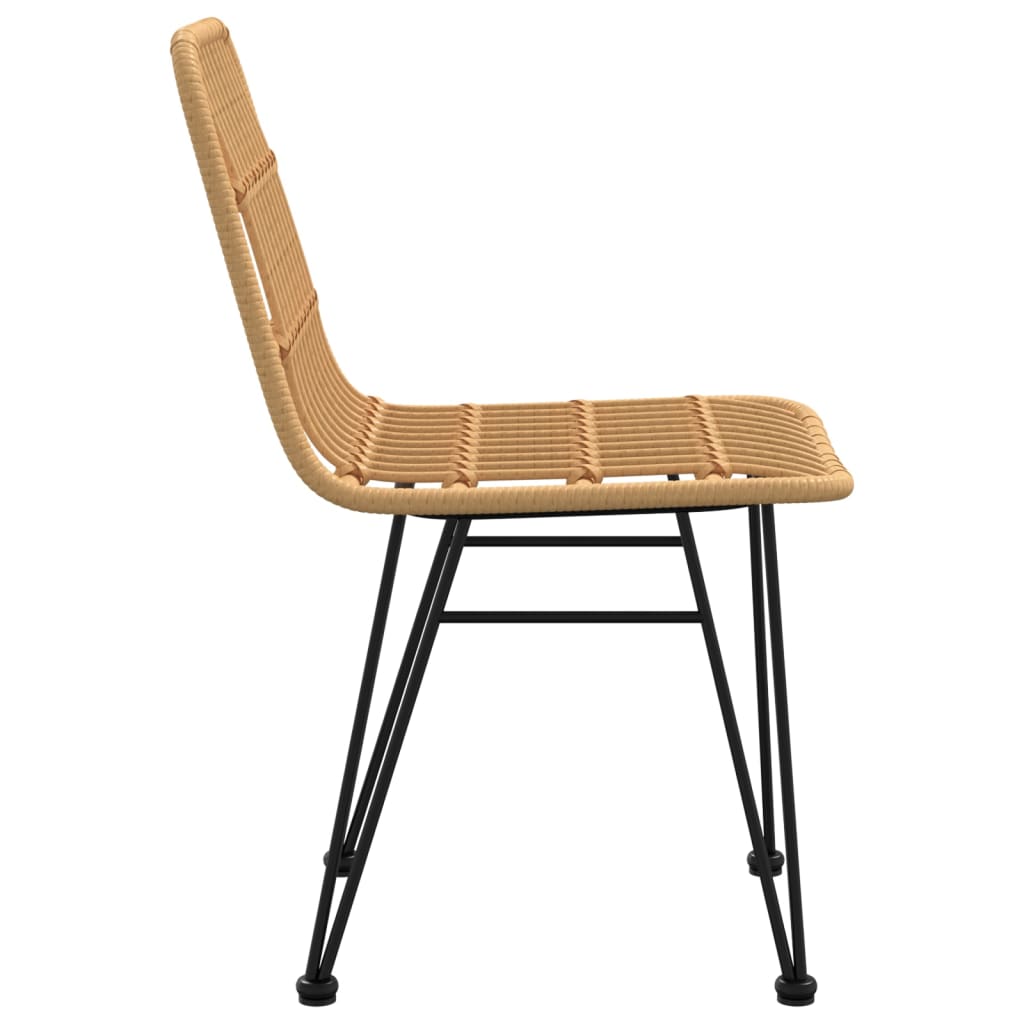 vidaXL Krzesła ogrodowe, 2 szt., 48x62x84 cm, rattan PE