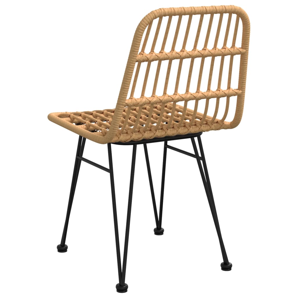 vidaXL Krzesła ogrodowe, 2 szt., 48x62x84 cm, rattan PE