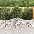 vidaXL Kosze gabionowe, 25 szt, 200x50x60/80 cm, galwanizowane żelazo